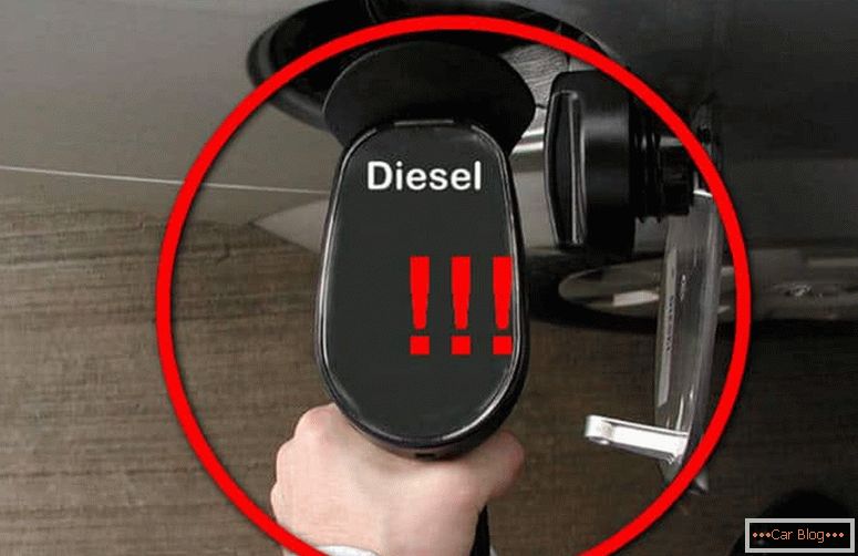 ako sa bude auto správať, ak namiesto nafty sa naleje benzín