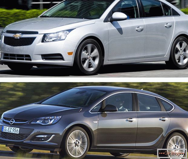 Automobily Chevrolet Cruze alebo Opel Astra sú dlhoročnými konkurentmi na automobilovom trhu