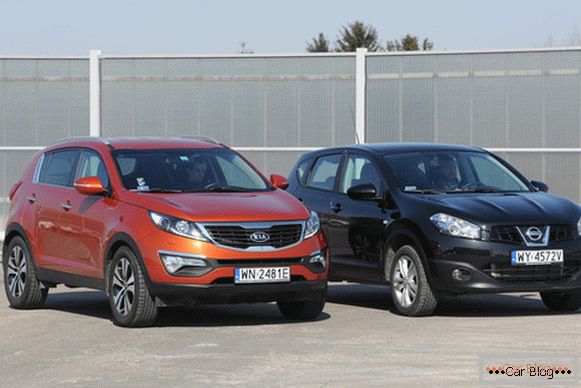 Porovnanie dvoch konkurentov na trhu predaja: Kia Sportage a Nissan Qashqai