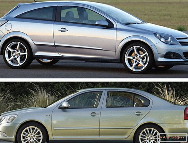 Porovnanie dvoch európskych automobilov - Opel Astra a Škoda Octavia