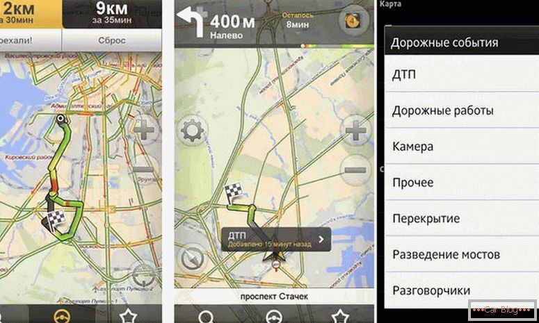 ako používať Yandex navigátor na android