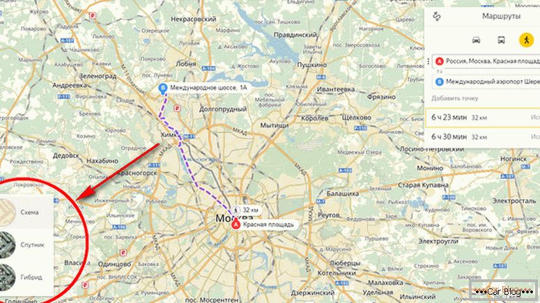 ako vytvoriť trasu na mape Yandex mapy