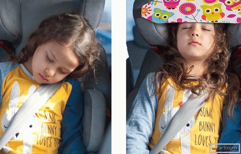 obväz pre spiace dieťa v aute