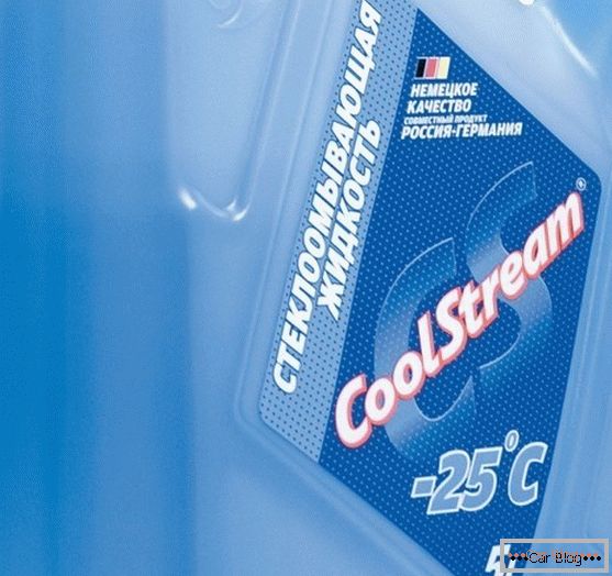 Coolstream - kvapalina predného skla vyrábaná v Rusku