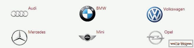 kde nájdete zoznam značiek nemeckých automobilov
