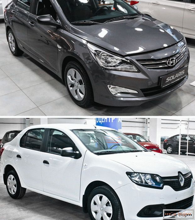 Hyundai Solaris a Renault Logan