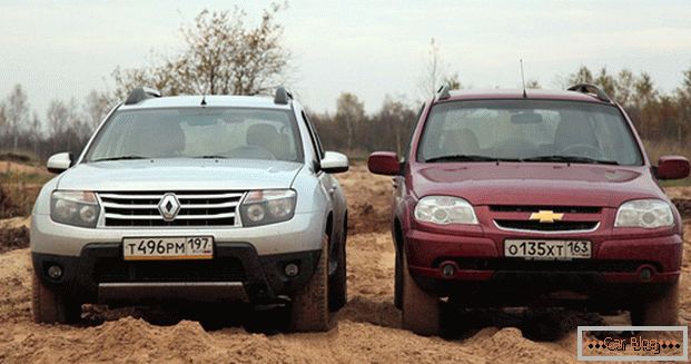 Тестовый обзор двух внедорожных конкурентов - Renault Duster и chevrolet Niva