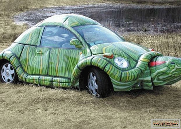 Auto v tvare korytnačky