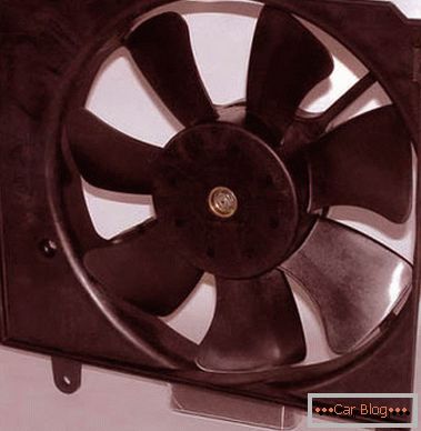 Ventilátor chladenia motora