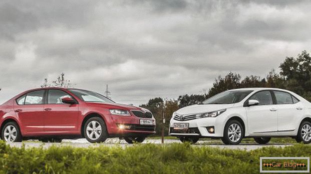 Autá Škoda Octavia a Toyota Corolla sú dôstojnými konkurentmi z Európy a Japonska