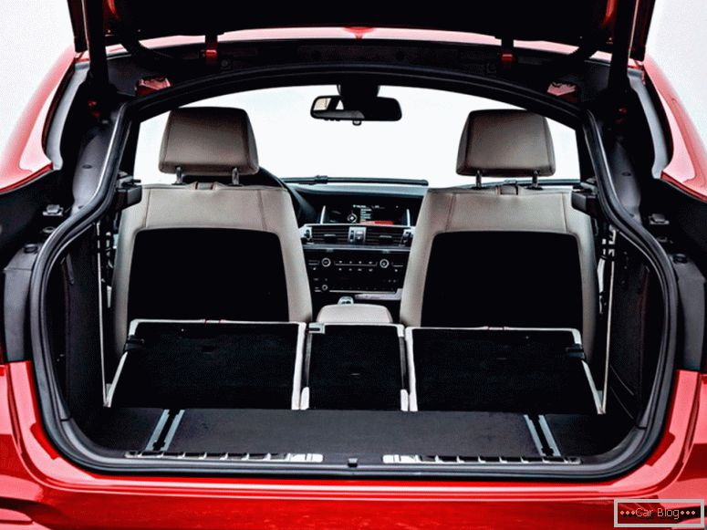 Batožinový priestor automobilu BMW X4