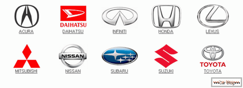 zoznam značiek japonských automobilov